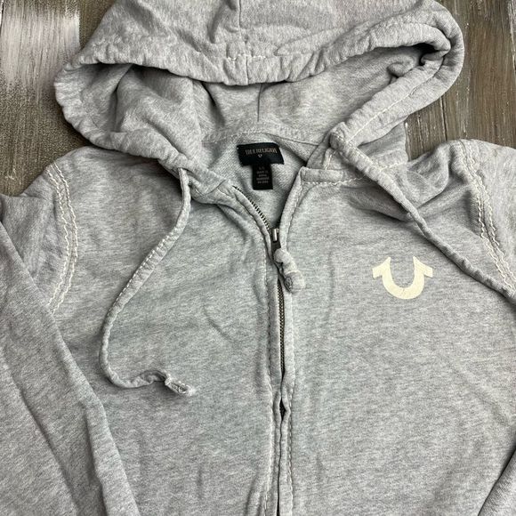 True Religion Tops - True Religion Hoodie Womens Grey Size Large